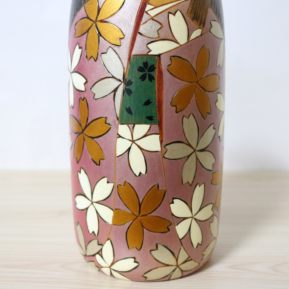 Usaburo Vintage Kokeshi Doll Hanagokoro Kimono