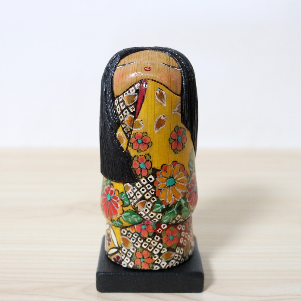 Yahagi Ichiko Creative Kokeshi Doll Hanasato Front