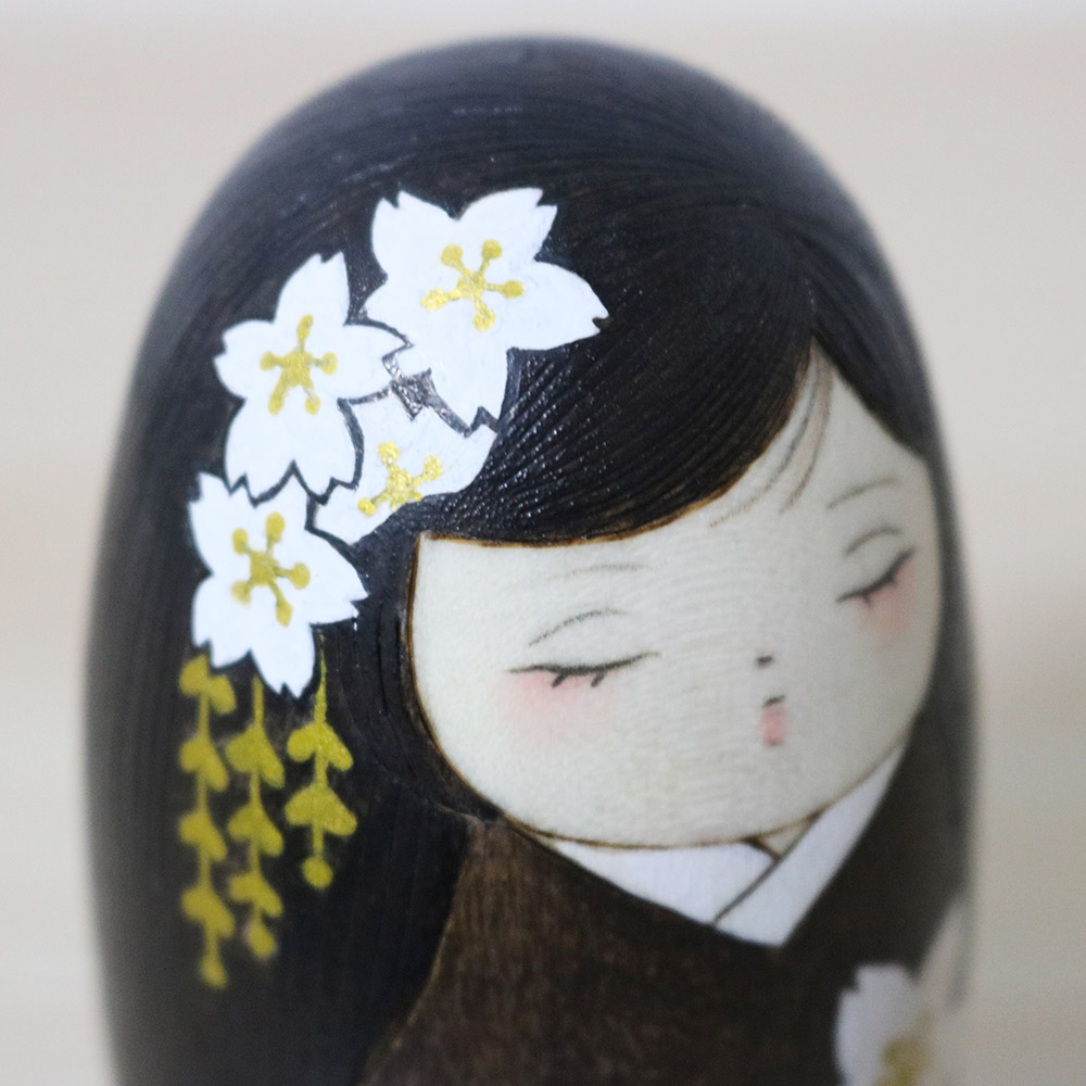 Hirano Nagisa Creative Kokeshi Doll Announcing Spring Hair Ornament