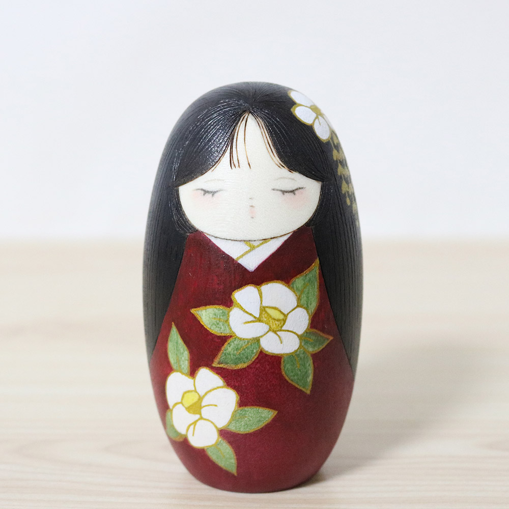 Hirano Nagisa Creative Kokeshi Doll Spring Colors Front
