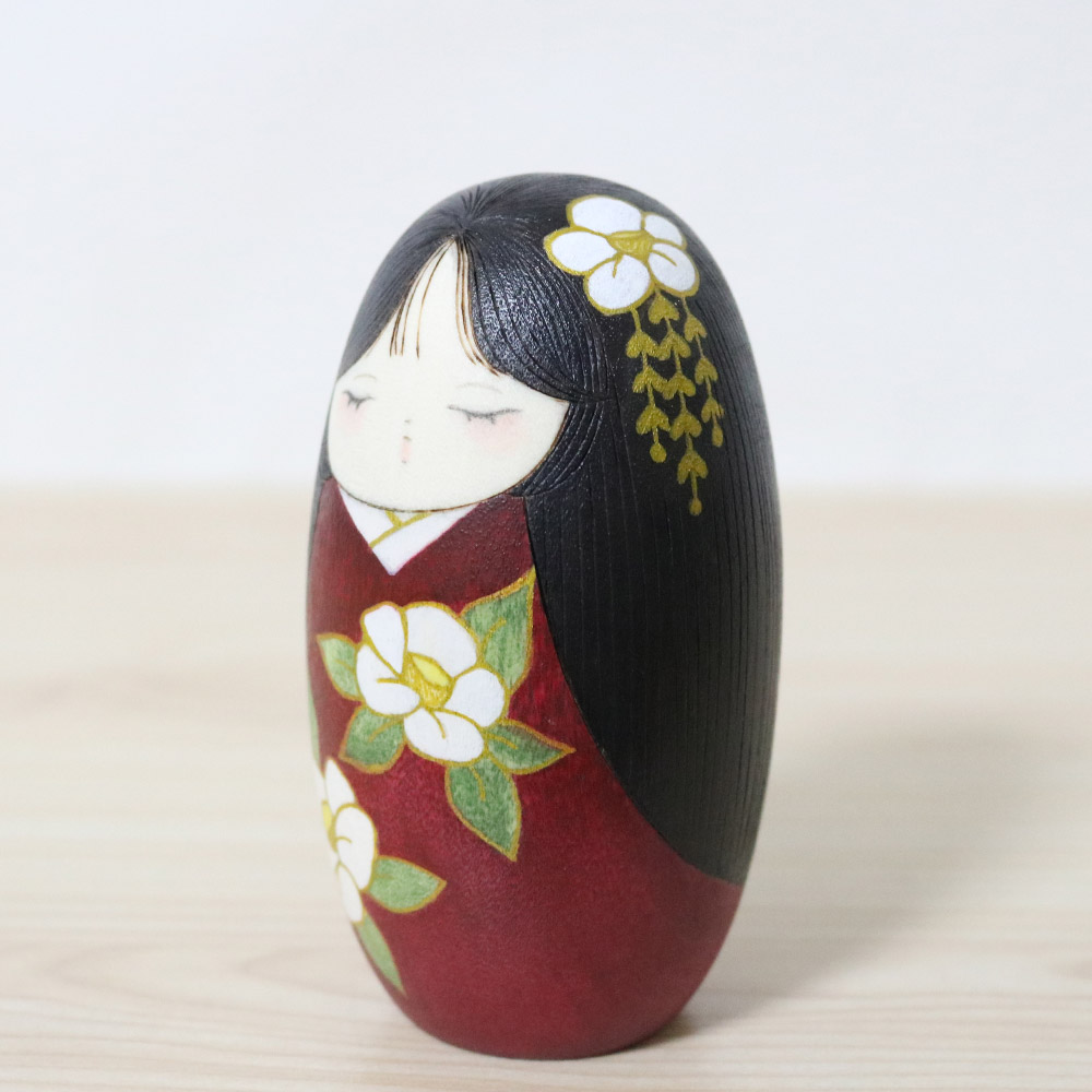 Hirano Nagisa Creative Kokeshi Doll Spring Colors Left