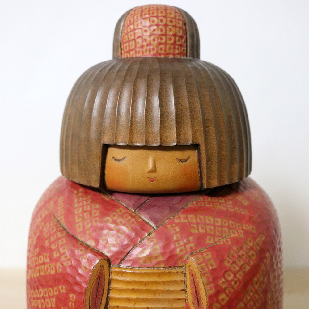 Sekiguchi Sansaku Vintage Kokeshi Doll Kanoko Face