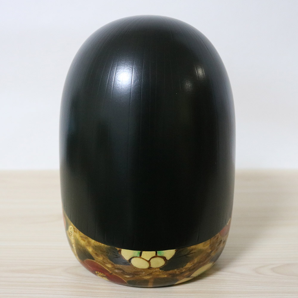 Usaburo Vintage Kokeshi Doll Everlasting Camellia Back