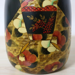 Usaburo Vintage Kokeshi Doll Everlasting Camellia Kimono