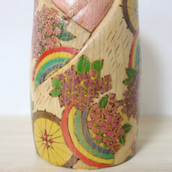 Yuko Yamazaki Creative Kokeshi Doll Rainy Season Sky Kimono