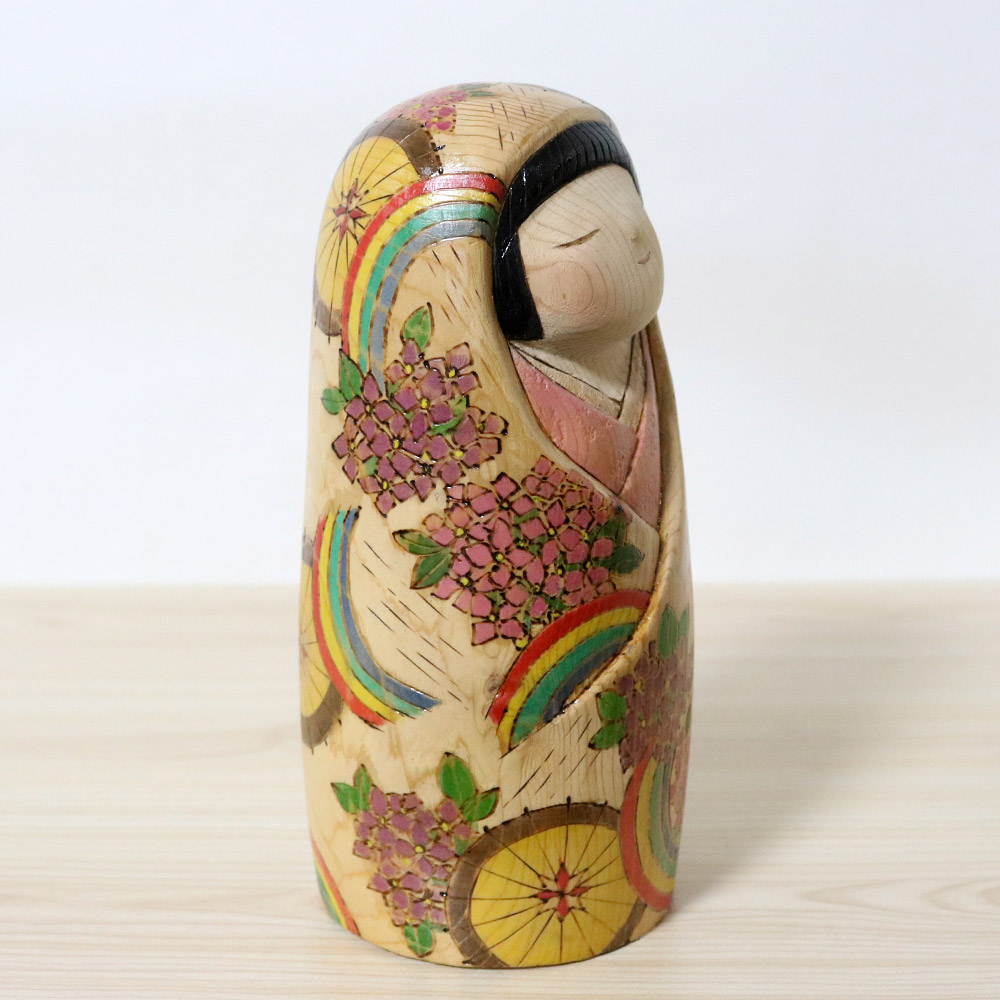 Yuko Yamazaki Creative Kokeshi Doll Rainy Season Sky Right